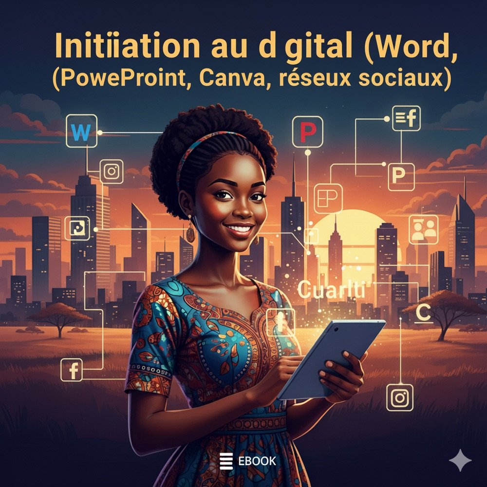 Initiation au digital (Word, PowerPoint, Canva, réseaux sociaux)
